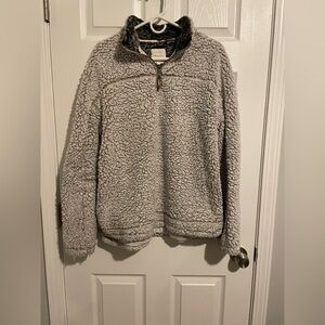 Thread & Supply Charcoal Sherpa Sweatshirt